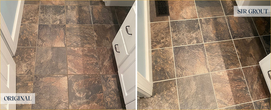 Bathroom Floor Restored by Our Expert Tile and Grout Cleaners in Castle Rock, CO