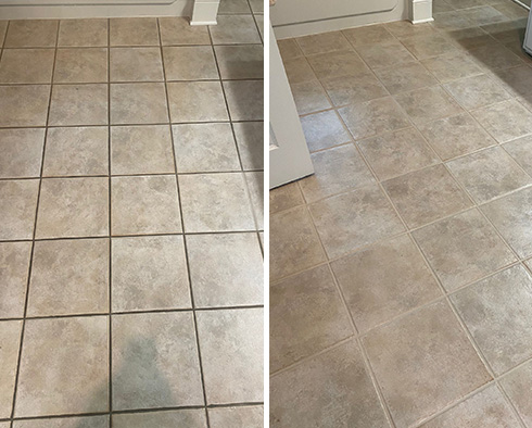 Floor Restored by Our Tile and Grout Cleaners in Castle Rock, CO