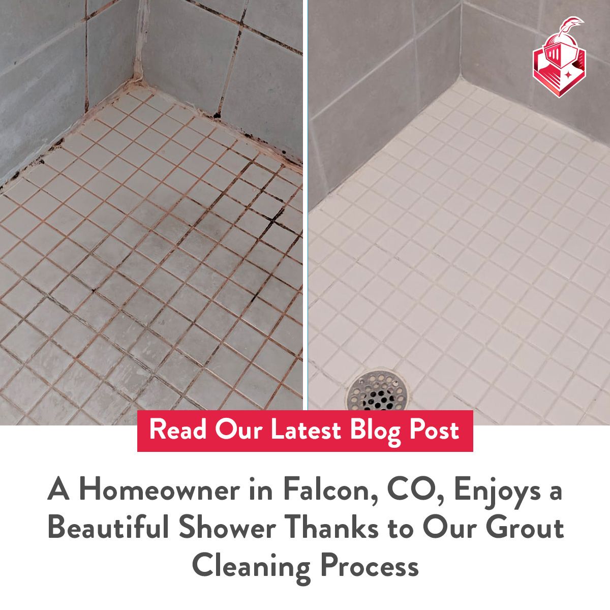 A Homeowner in Falcon, CO, Enjoys a Beautiful Shower Thanks to Our Grout Cleaning Process