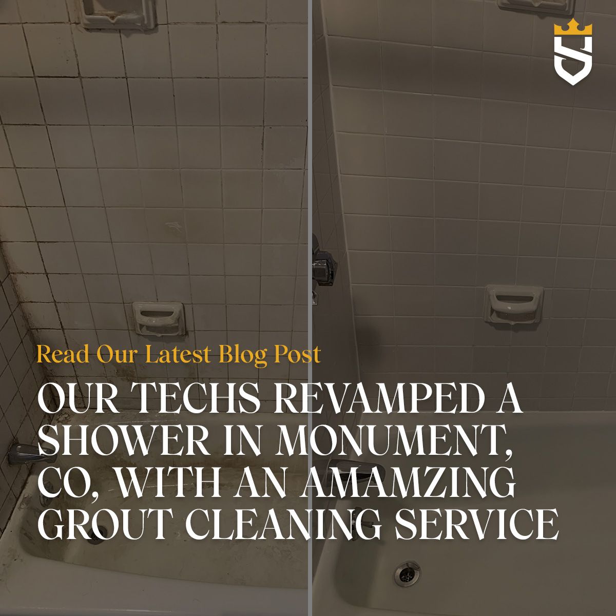 Our Techs Revamped a Shower in Monument, CO, With an Amamzing Grout Cleaning Service